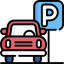 Parking car icon