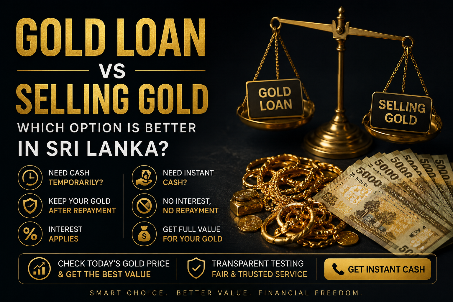 Gold Loan vs Selling Gold 